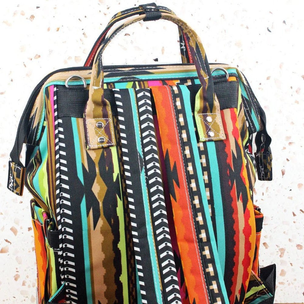 WESTERN SAN JOSE SERAPE DIAPER BAG BACKPACK
